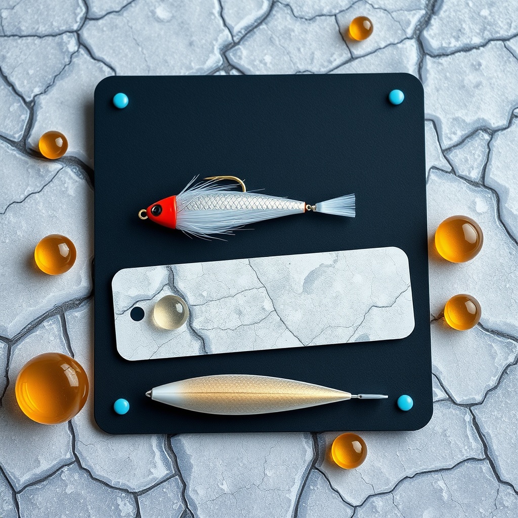 Ice fishing lure cards